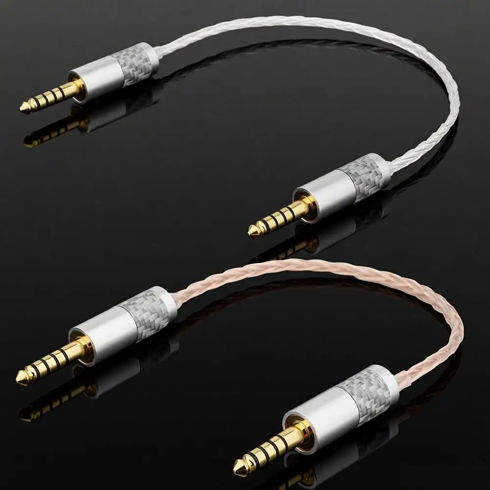 

Hi-end 4.4mm Balanced Male to 4.4mm Balanced Male HIFI 7N OCC Copper Audio Adapter Cable 4.4 Male to Male Adapter