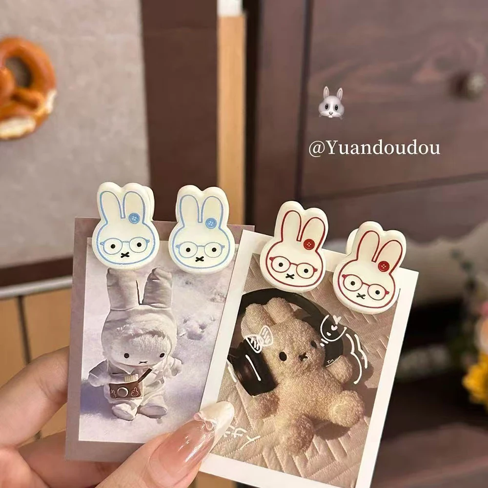 Kawaii Miffy مقاطع الشعر الصغيرة لطيف الكرتون مشبك شعر مقاطع الجمالية اكسسوارات تصفيف الشعر اكسسوارات أرنب دبوس الشعر فتاة هدية #2