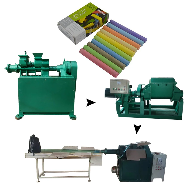 mixing extruding cutting chalk making machine dustless chalk making machine for sale