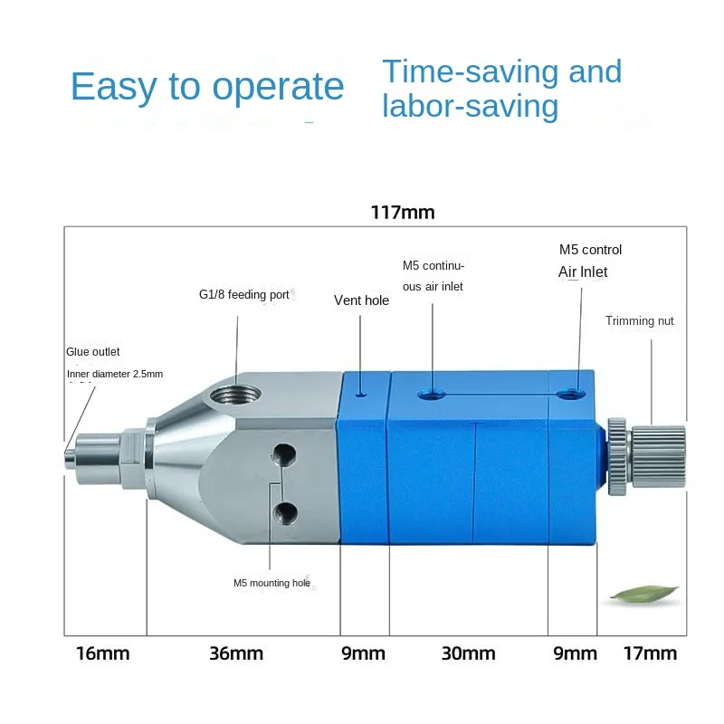 Lifting Back Suction Dispensing Valve Non-Leaking Glue Dispensing Equipment Mechanical Gluing and Gluing Back Suction Valve