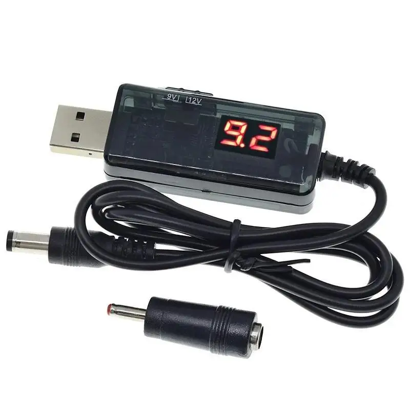 

USBTurnDC5.5/3.5mmRouter Modem Power Supply Cable5VBooster Rpm9V12VCharging High Power