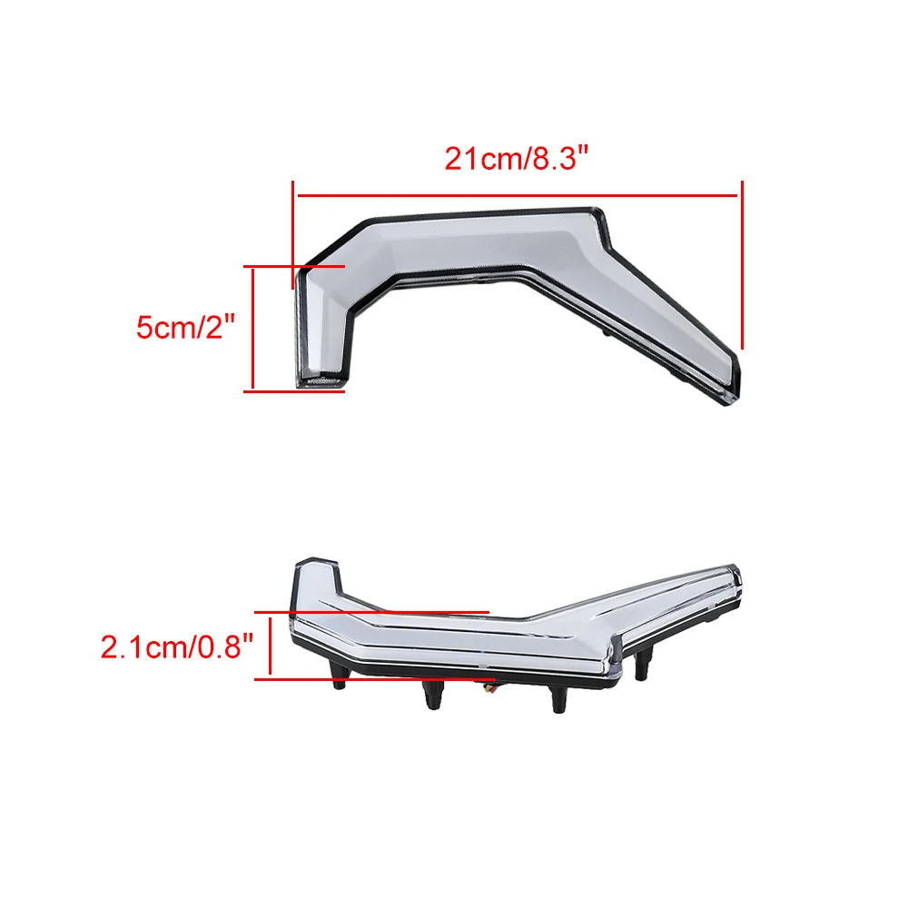 LED Turn Signal Light Front Fang Accent Lights for Polaris RZR XP XP4 1000 2014-2018 RZR-4 900 2015-2020 UTV ATV Accessories