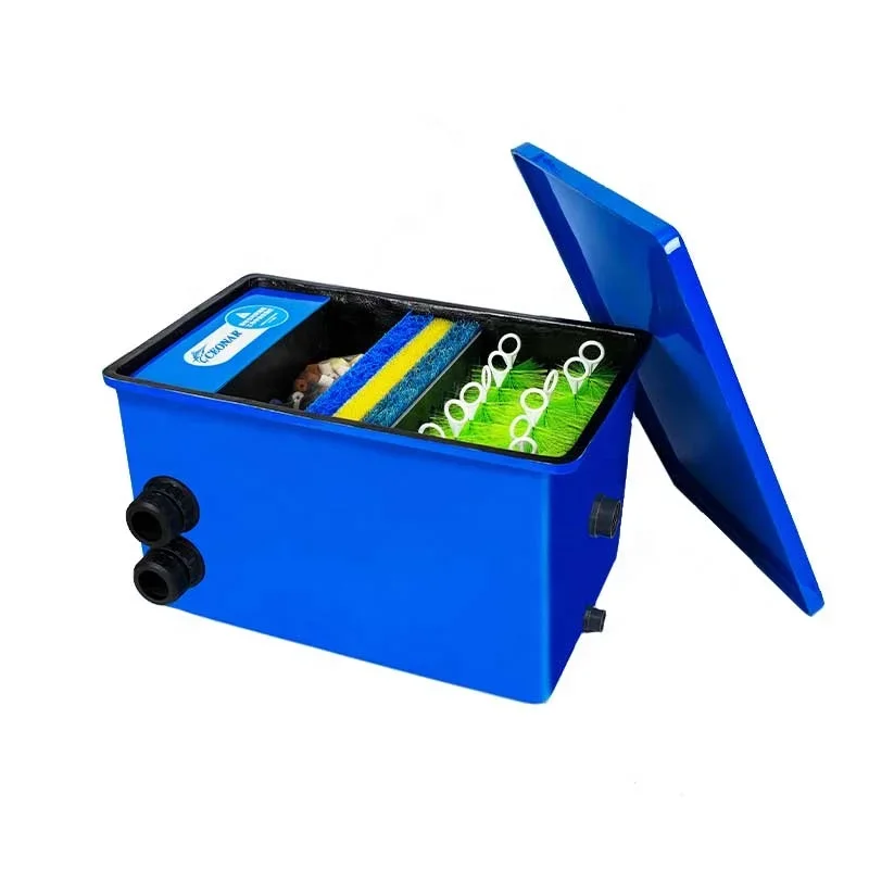 Manufacture NB-3 Fiberglass Fish Pond Filter Water Circulation Filtration System Outdoor Courtyard Koi Pond Filter Box