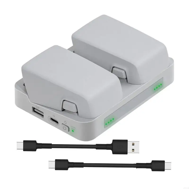 

20CB Compactly Charging Solution Battery For FLIP Drones Two Batteries Featuring LED Indicators Safety Protections