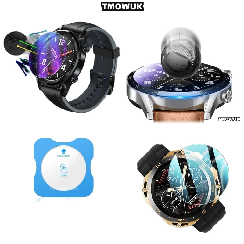 

9H Tempered Glass Screen Protector For Huawei WATCH GT2 GT3 GT4 GT5 Pro Cyber Ultimate 41 42 43 46mm HD Anti - Scratch