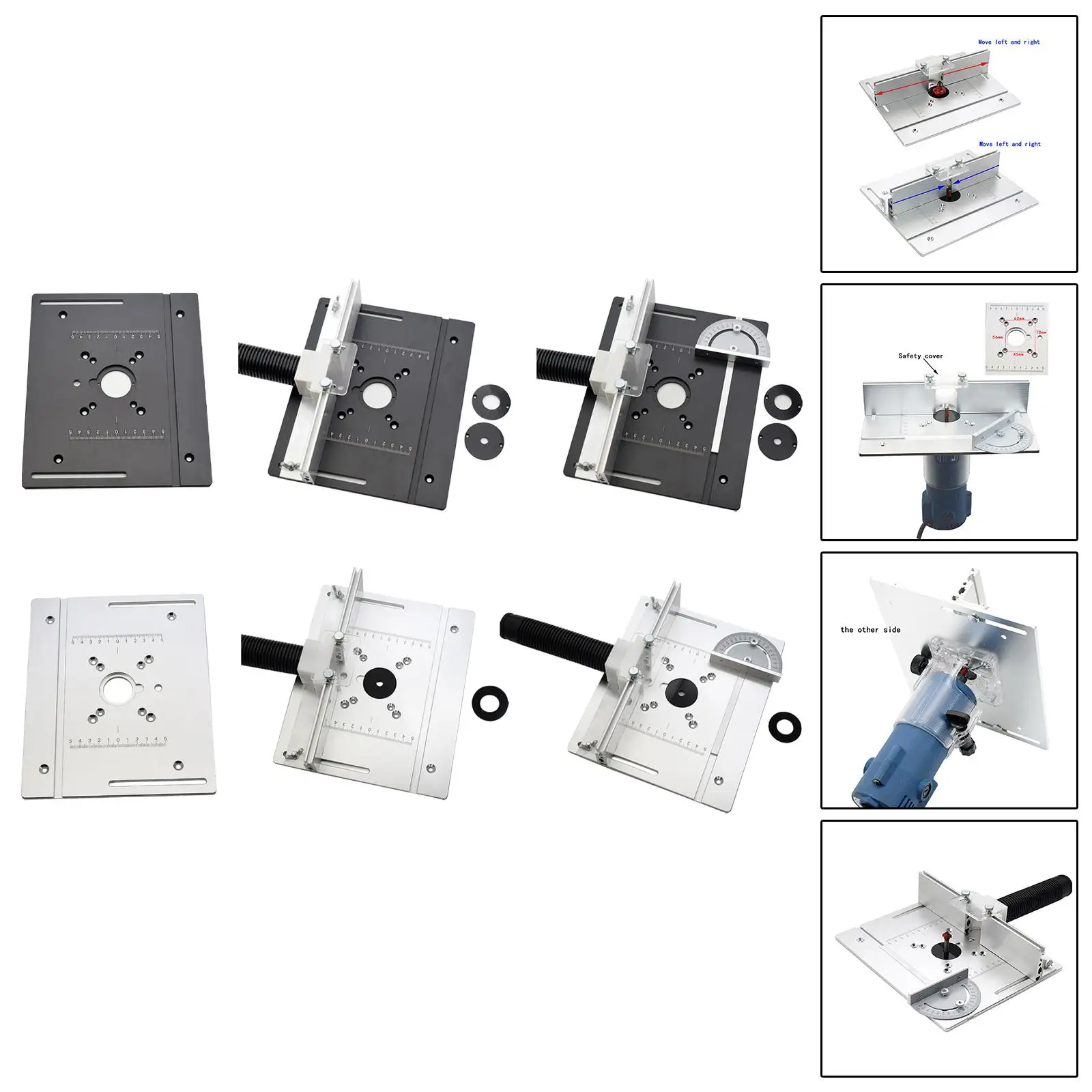 Router Table Insert Plate Auxiliary Tool Table Top Insert Mounting Plate