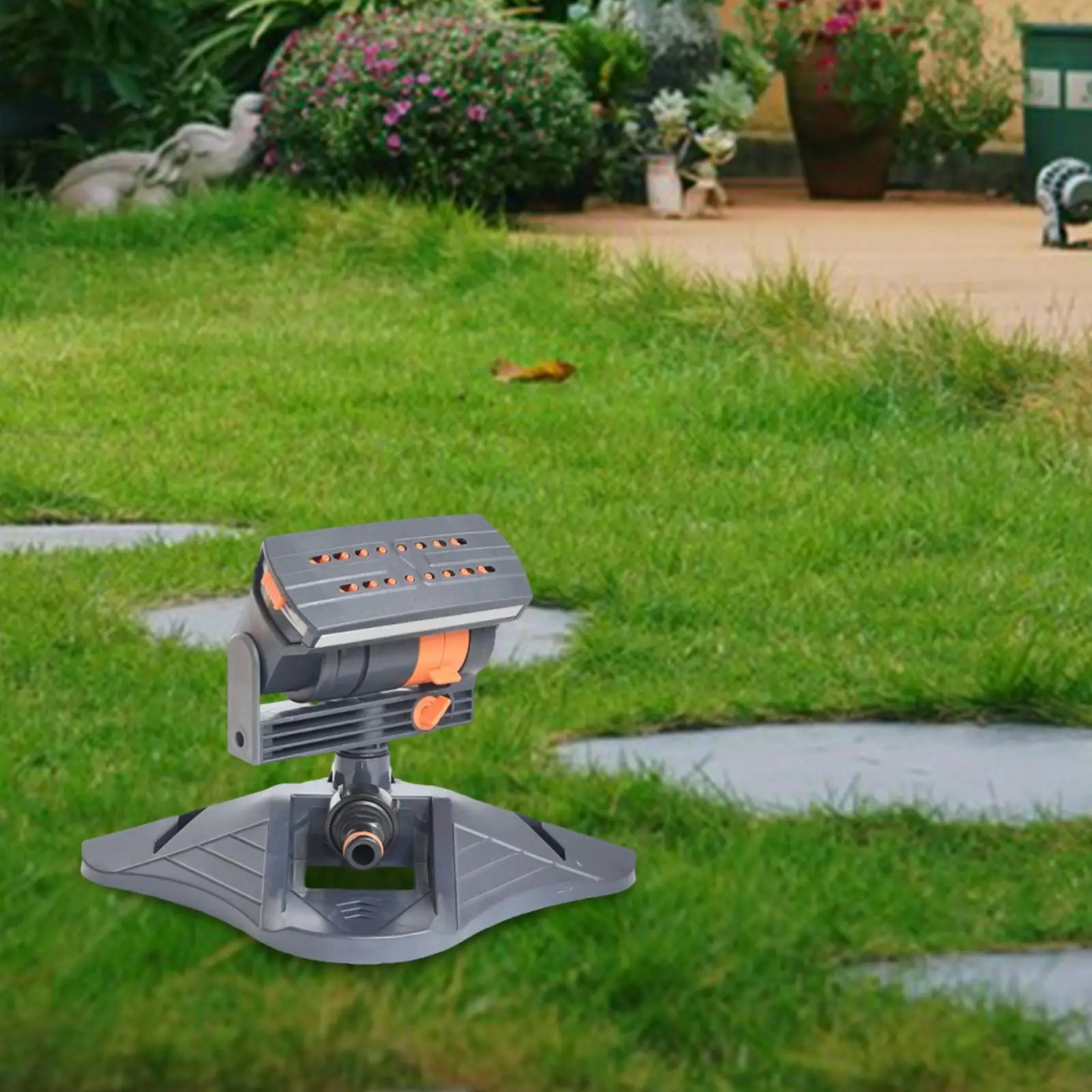 

Garden Sprinkler 16 Nozzle Easy Use 3/4" Internal Thread Garden Large Area Watering Adjustable Range Sprinkler for Yards Lawns