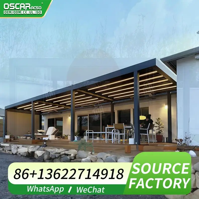 

3x3 bioclimatic metal allweather hard roof aviation gazebo for pool parties winter outdoor events in garden pergola