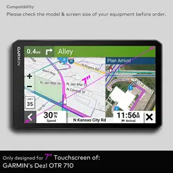 2PCS PET for Garmin Dezl OTR710 7 inch Car Car Radio Multimedia Video Player GPS Navigation screen protector