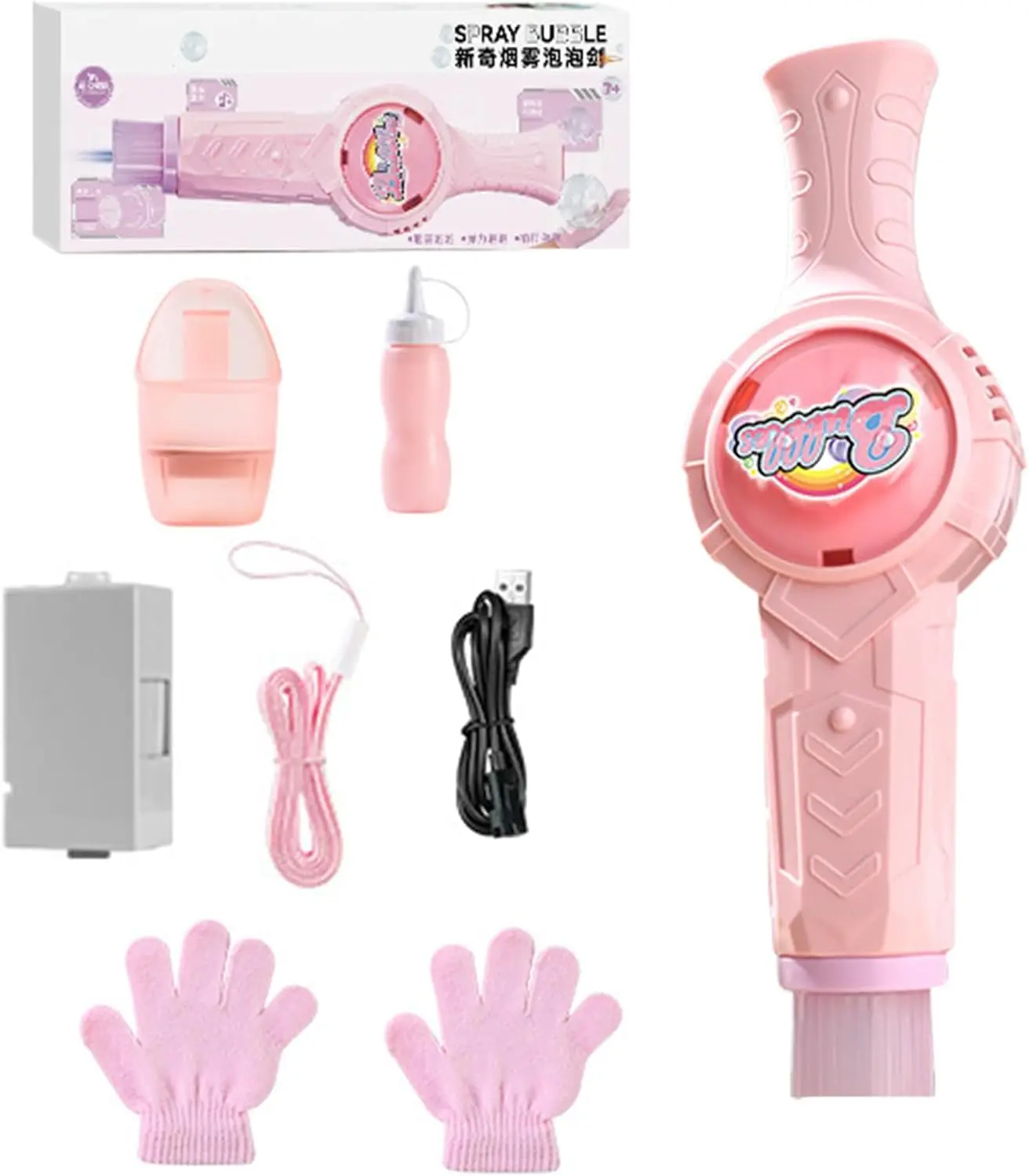 Automatyczny dmuchacz do baniek mydlanych Zabawki na zewnątrz Akumulatorowe gry na podwórko Interaktywne zabawki dla dzieci Dorosłych Urodziny Ślub