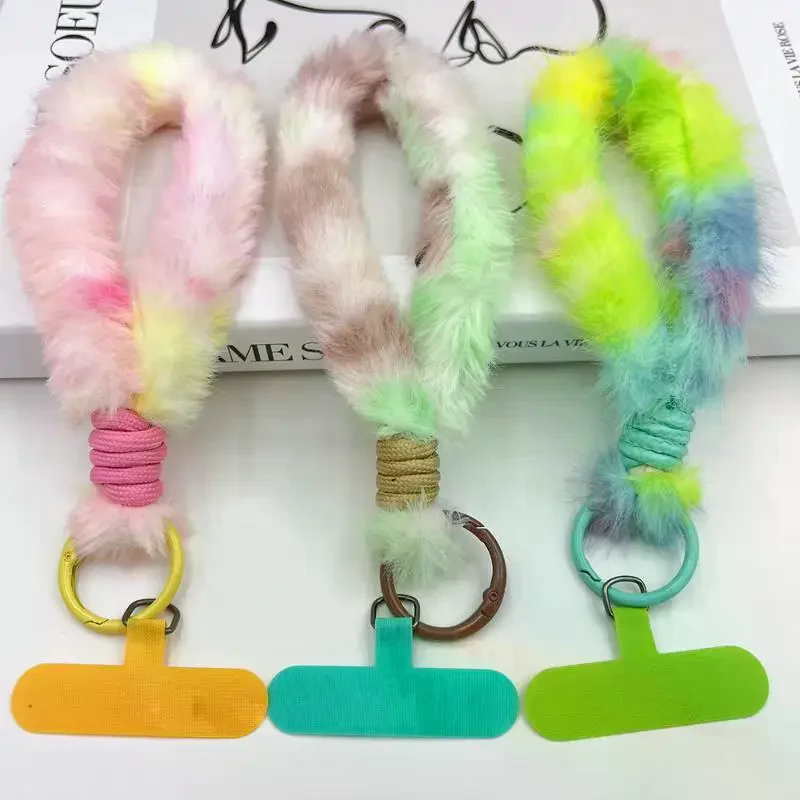 

Multi-color Mobile Phone Lanyard With Patch Universal Wrist Strap Hand Rope Mobile Phone Anti-loss Hanging Accessories