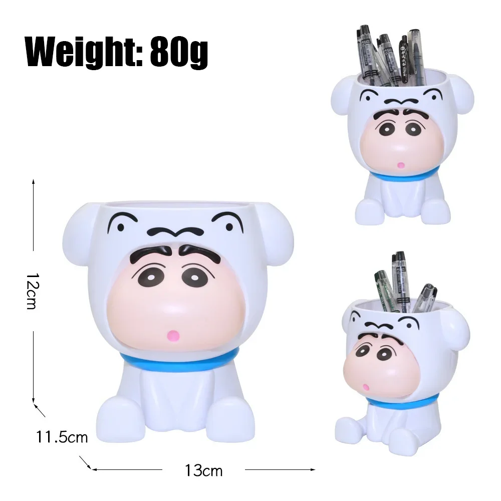 

Cute Little White Shin Chan Pen Holder Series Office Desk Pen Holder Storage Ornament Creative Commemorative Gift