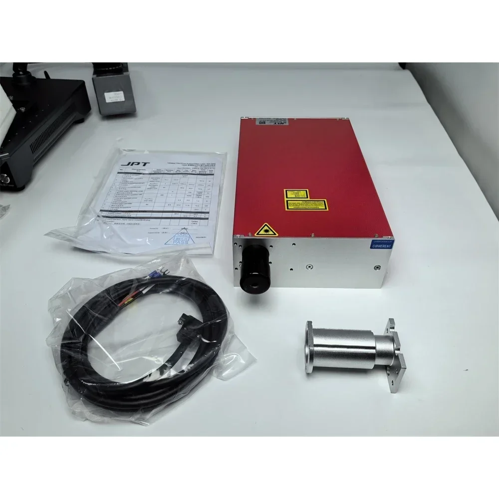 مصدر ليزر ألياف M8 100 وات JPT مع طاقة ليزر اختيارية أصلية YDFLP-100-M8-S-R لقطع علامات الزجاج المعدني والصلب