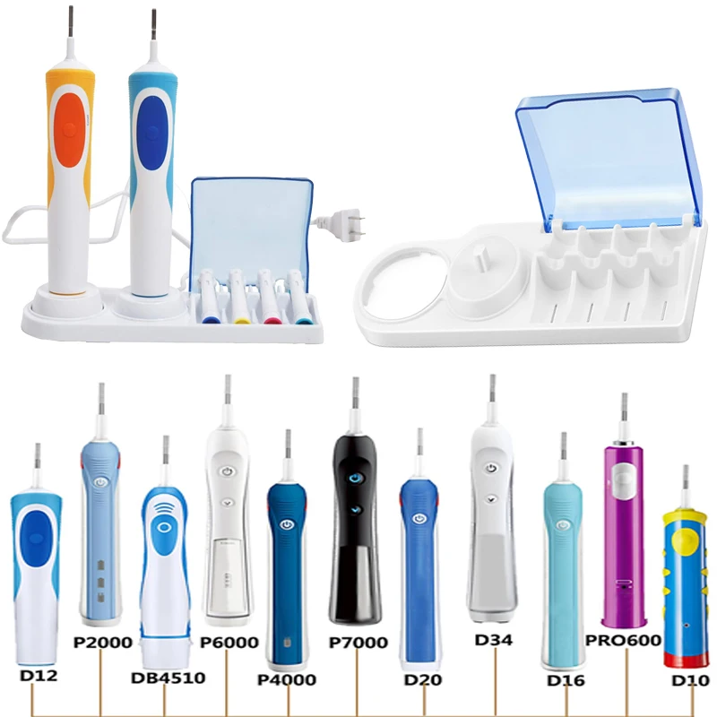 

Electric Toothbrush Charger Stand Bathroom Toothbrush Holder Base Stand Base with Charger Hole for Oral B Electric Toothbrushes
