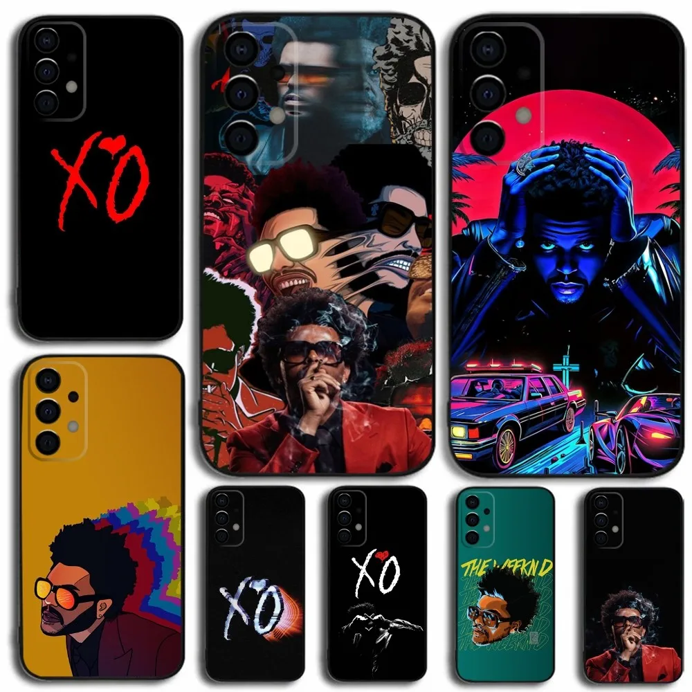 The W-Weeknd XO Singer Phone Case For Samsung Galaxy A13,A21s,A22,A31,A32,A52,A53,A71,A80,A91 Soft Black Cover