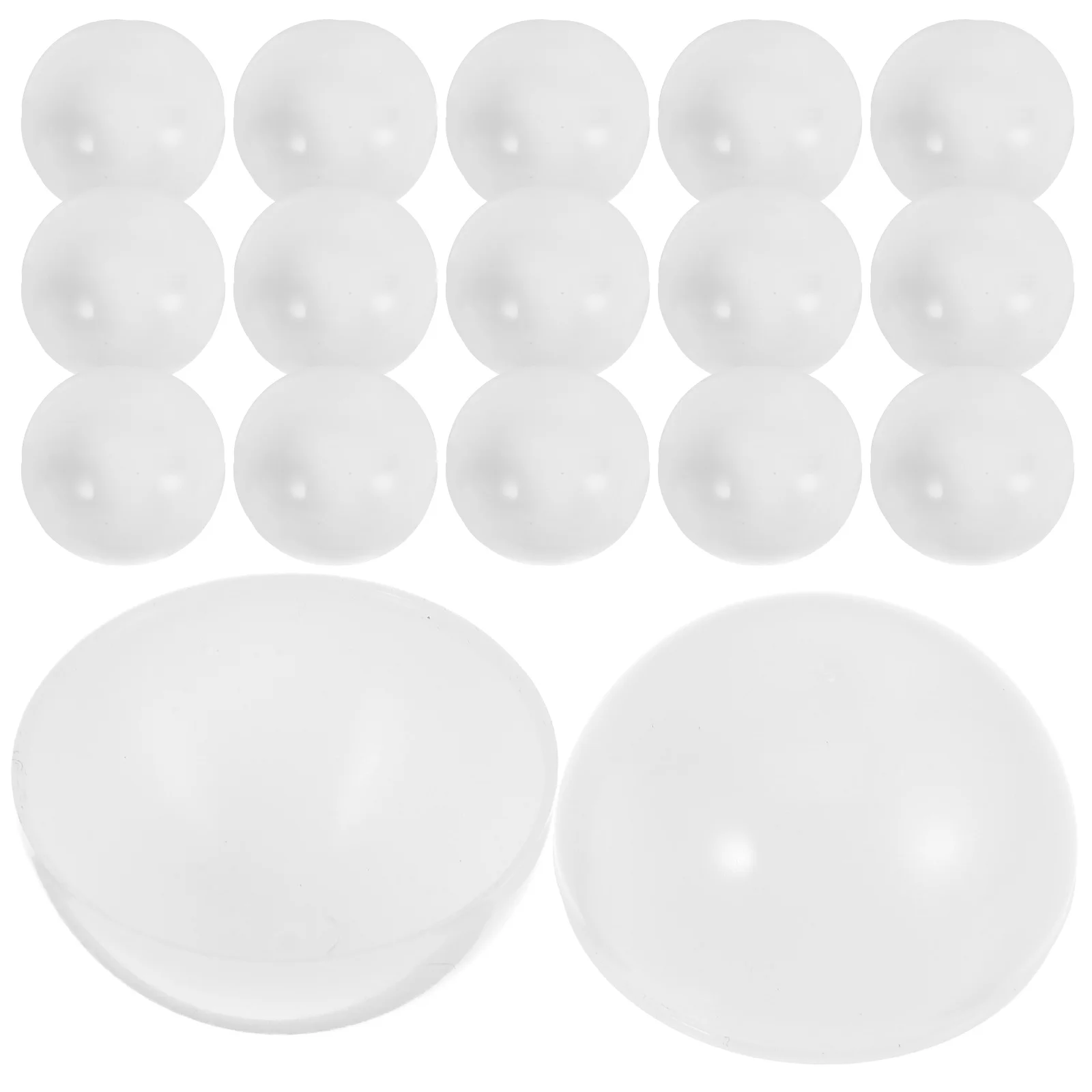 30 Pcs Lottery Ball Game Balls Plastic Seamless Raffle Empty Drawing Small Round Openable No Stuffing