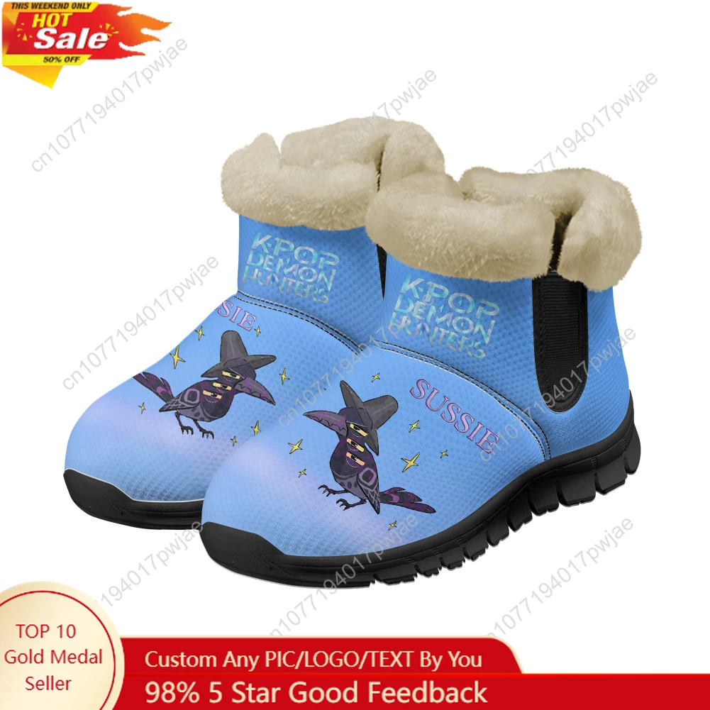 

KPop Demon Hunters Sussie Snow Boots Men Women Shoes Keep Warm Plush Casual Lightweight Outdoor Sports Shoes Custom Sports boots