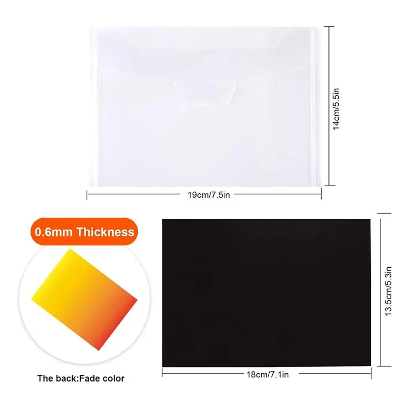 AS63-20 PCS Magnetic Bags And Paper, Stamp And Die Storage Master, Black & White Perfect For DIY Craft Enthusiasts view 6