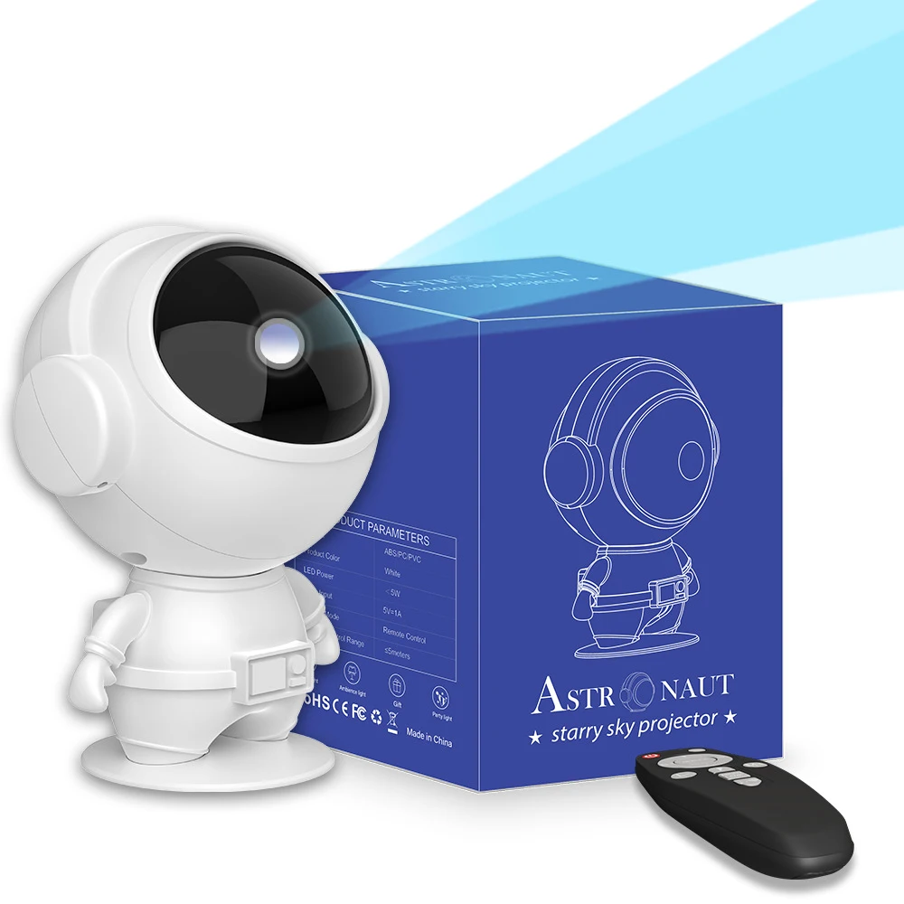 Astronaut Starry Sky Projection Lamp Starry Sky Atmosphere Night Light Astronaut Nebula Projector Lamp