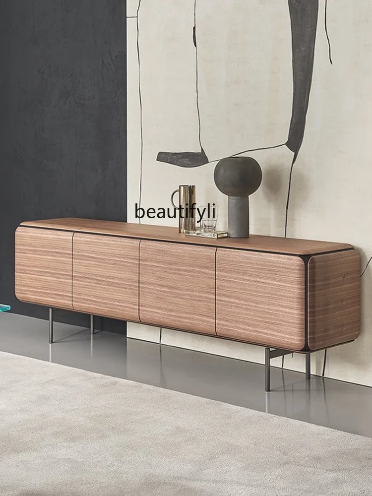 

Hyundai Simple and Light Luxury Nordic Solid Wood TV Cabinet Italy Designer Model Locker High-End Living Room TV Stand