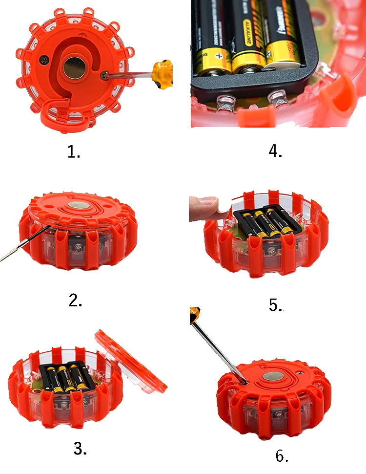 Strong Magnetic Safety Barrier Light LED Multi-functional Traffic Safety Flash Warning Light