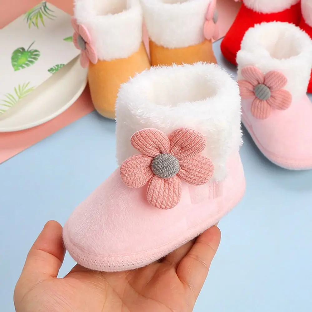 

1 Pair Keep Warm Protect Foot Cover Wearable Winter Children's Cotton Shoes Baby Toddler Shoes Fawn First Walkers