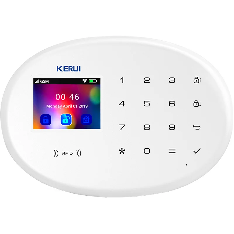 KERUI W204 4G GSM Alarm System Kit Smart Tuya Home Security WIFI Home Wireless APP Remote Control 2.4 Inch Screen Burglar Alarm