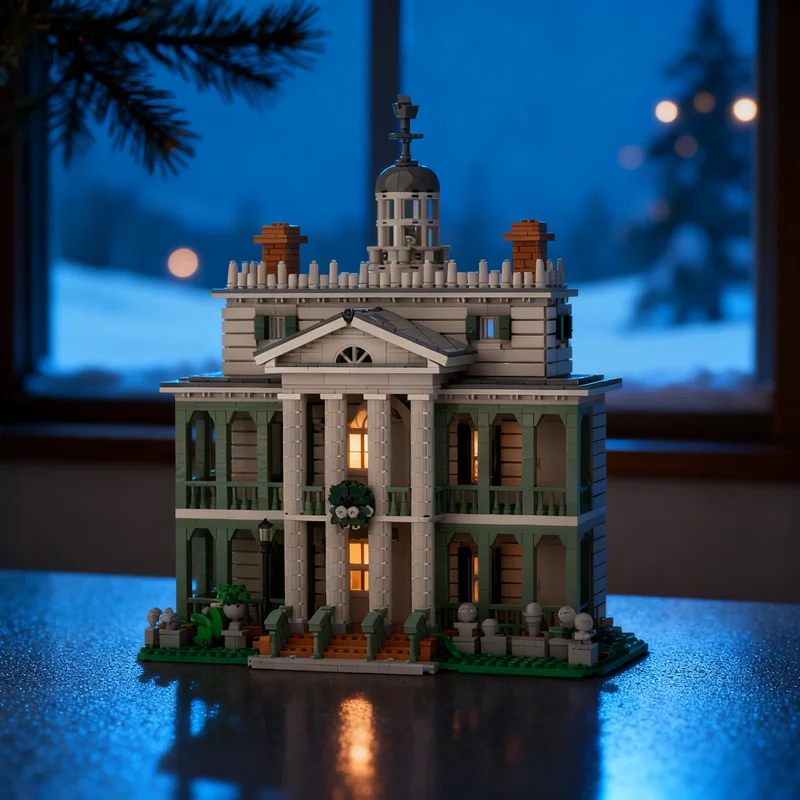 

3944pcs MOC The Haunted Mansion Disneieny Model Building Blocks DIY Gift Creative Collectible Display Decor Premium Adult Kids