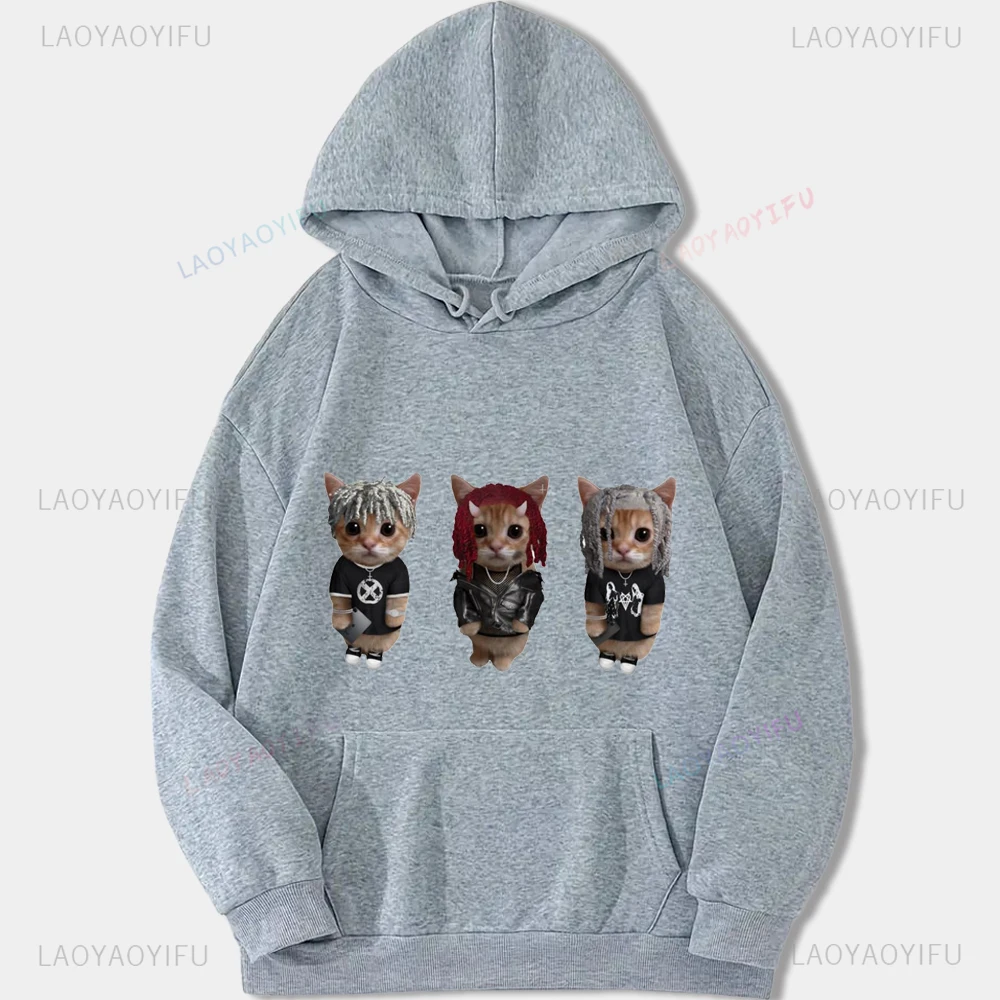 Ken Carson Kitty Cats Play A Variety of Roles Printed Pullovers Fashion Casual Streetwear Hip-hop Hipster Winter Hot Sale Hoodie