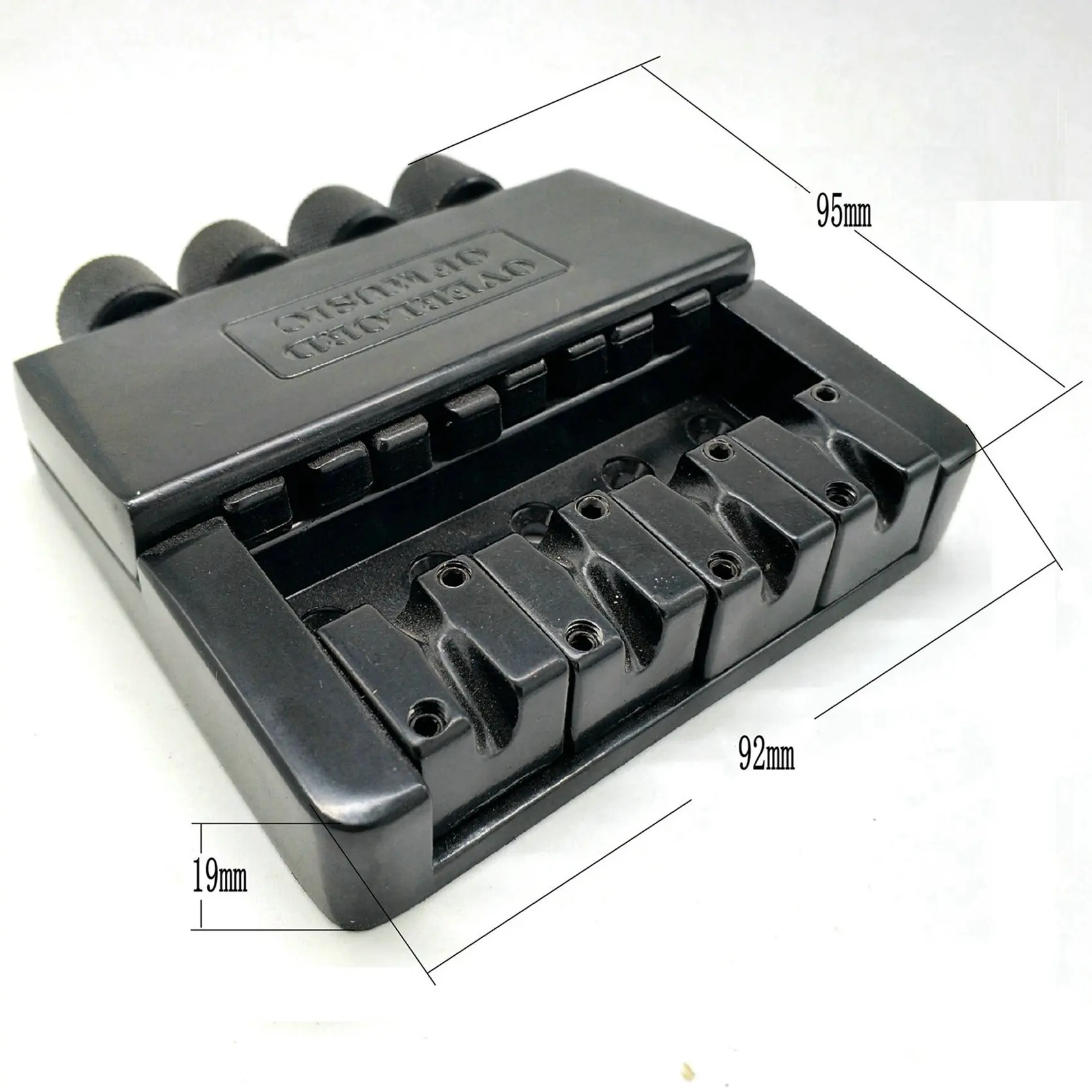 B48B-2 Set 4 String Headless Bass Guitar Bridge System Electric Bass Part For Headless Electric Bass Replacement