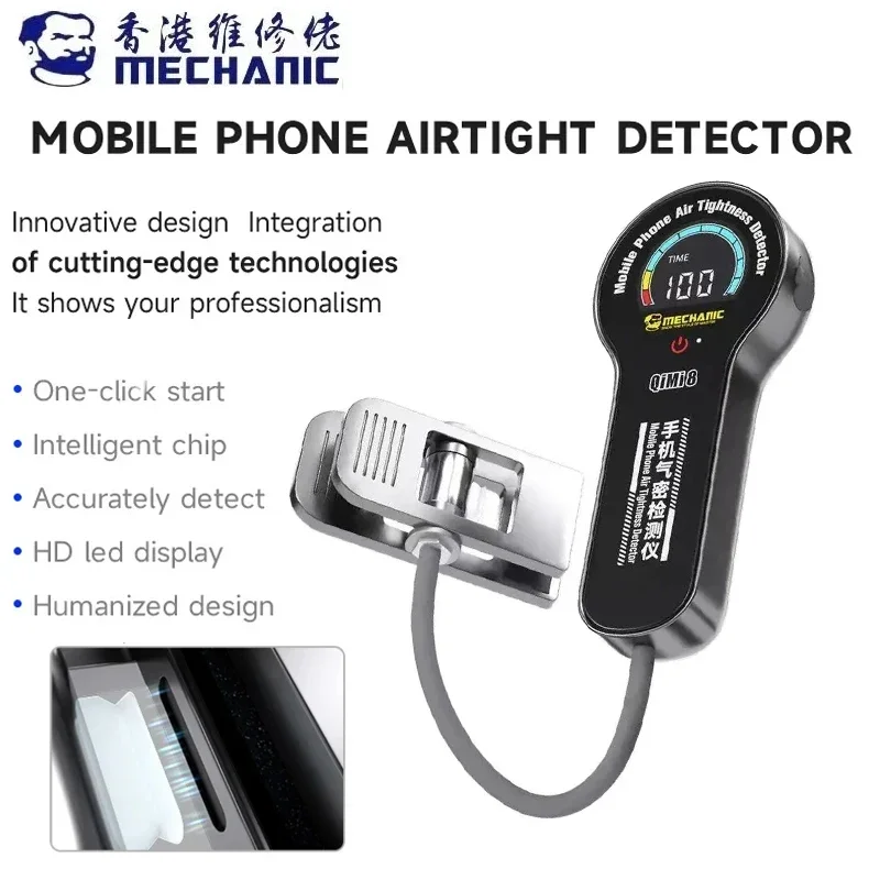 Mechanic QiMi8 Non-Destructive Airtight Detector Mobile Phone Repair Waterproof Leak Sealing Quick Detection With HD LED Display