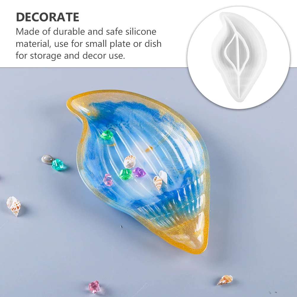 

Sea Shell Plate Mold Silicone Diy Mold For Epoxy Resin Craft Irregular Art Dish Decor Home Storage Mould Jewelry Making Tool