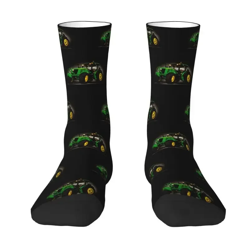 Kawaii Tractor Socks Women Men Warm 3D Printing Sports Football Socks