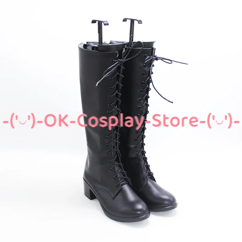 [Personalizzato] Mahoutsukai No Yakusoku Faust Scarpe Cosplay Anime Gioco di ruolo Costume Prop Halloween Carnevale Festa Stivali in pelle PU