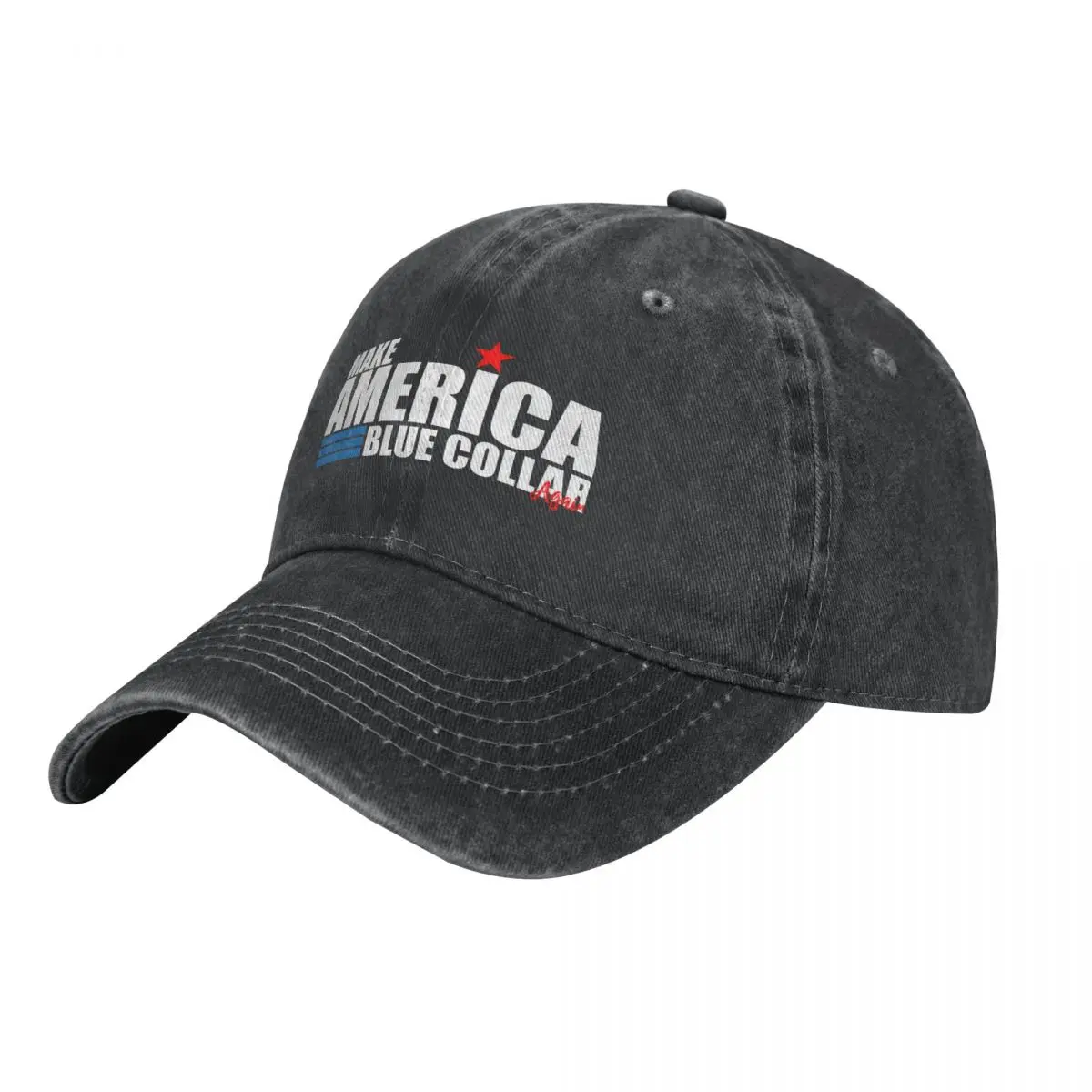 

Make America Blue Collar Again Cowboy Hat Christmas Hat Fashion Beach New In The Hat Anime Women's Beach Visor Men's