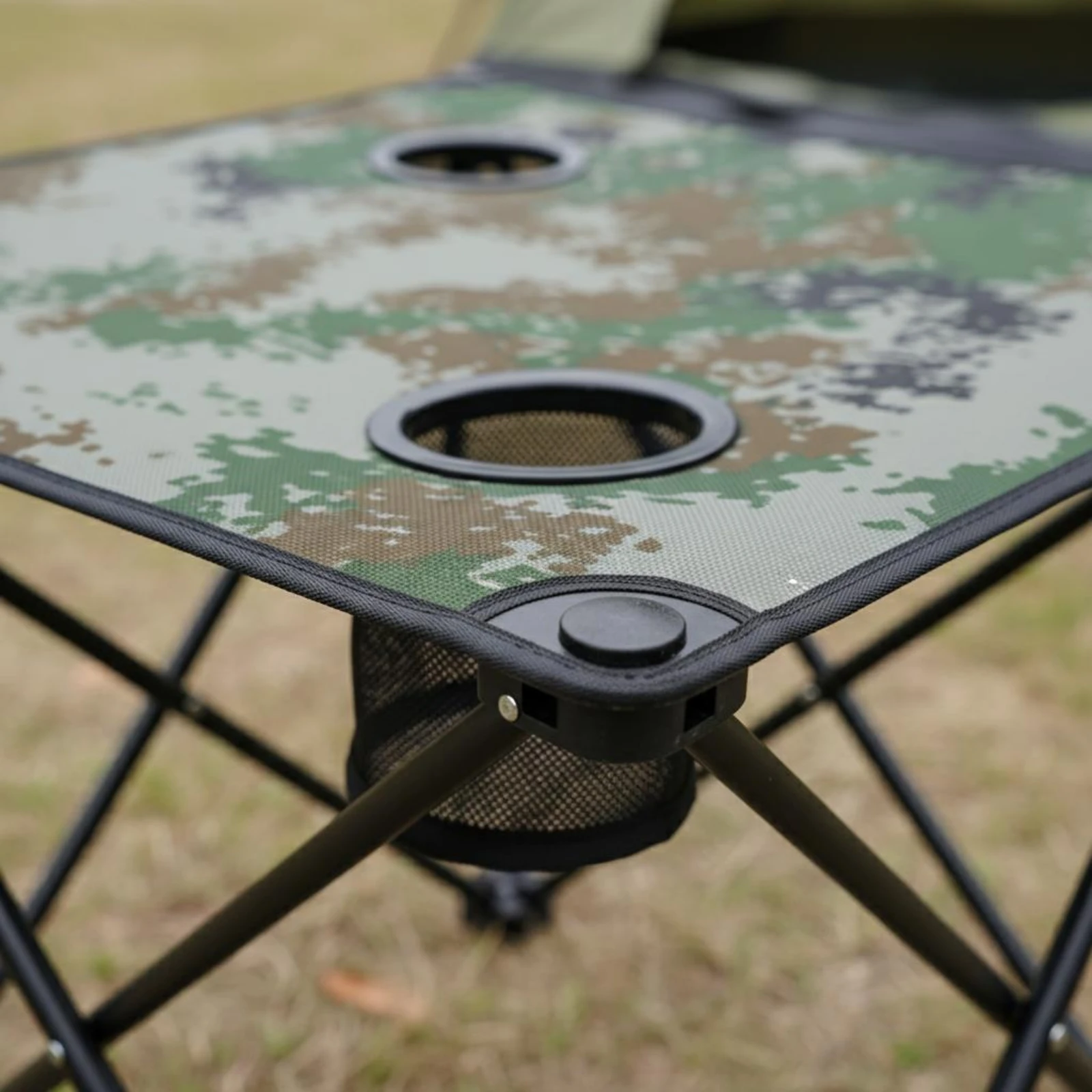 5 Pieces Camping Furniture Set Sturdy Construction Portable Camping Chair Table Combo