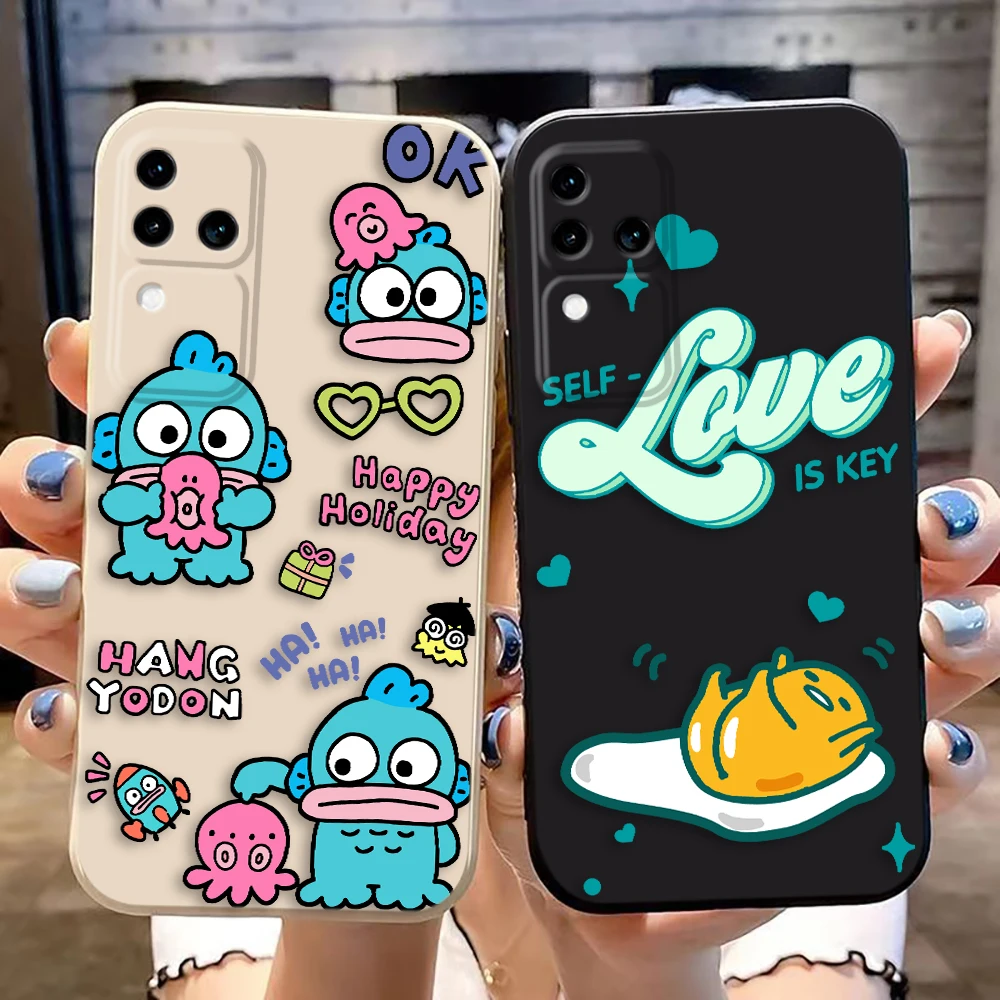 Hangyodon G-Gudetama Egg Phone Case For VIVO S1 S12 S15 S16 S17 V15 V20 V21 V21E V23 V23E V25 V27 V27E V29 V30 V30E Case Funda