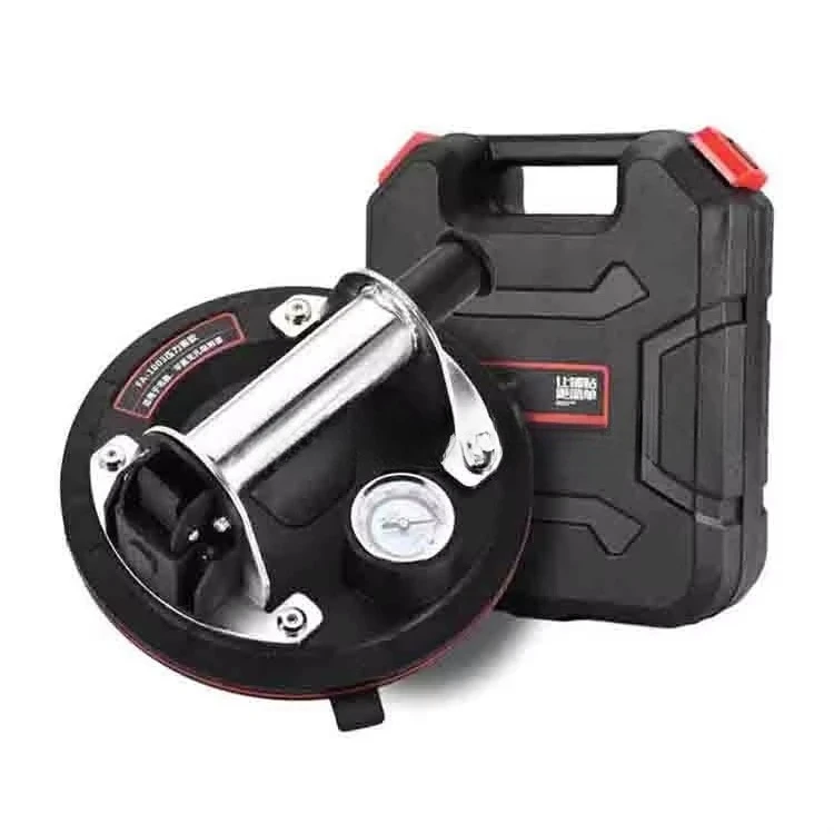 

New Heavy Duty Glass Vacuum Suction Cup with Pressure Gauge Tile Suction Cup Pad Lifter Polishing Tool
