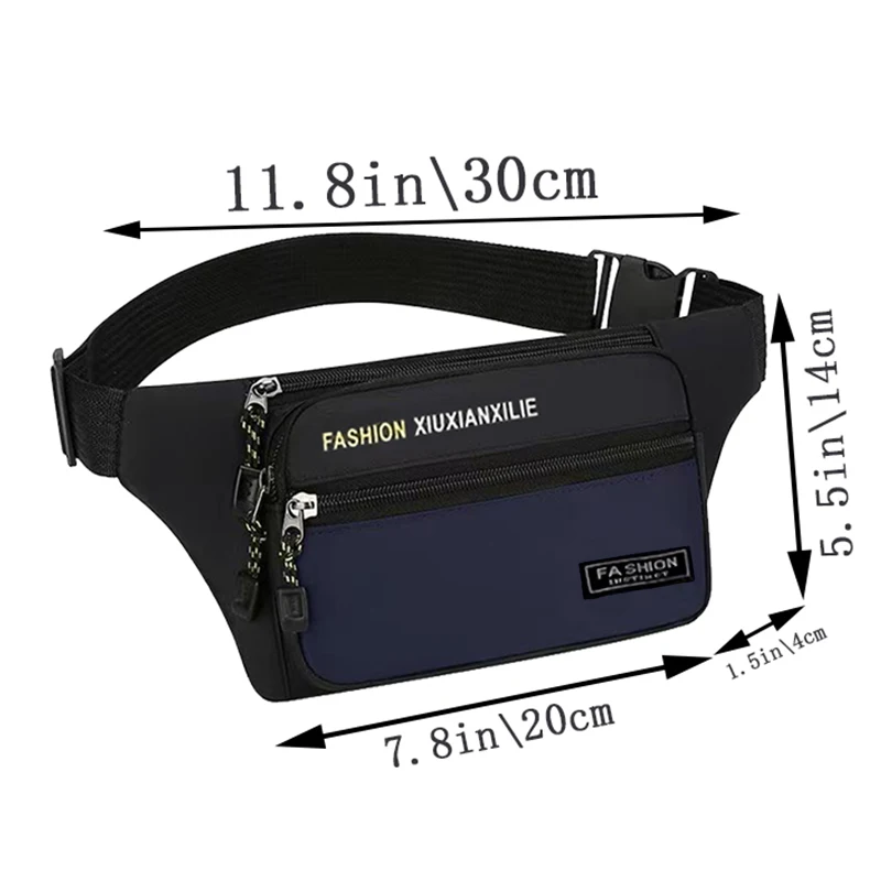 Bolsa quadrada neutra para homens e mulheres, versátil para fins especiais, adequada para viagens de negócios, bolsa de peito.