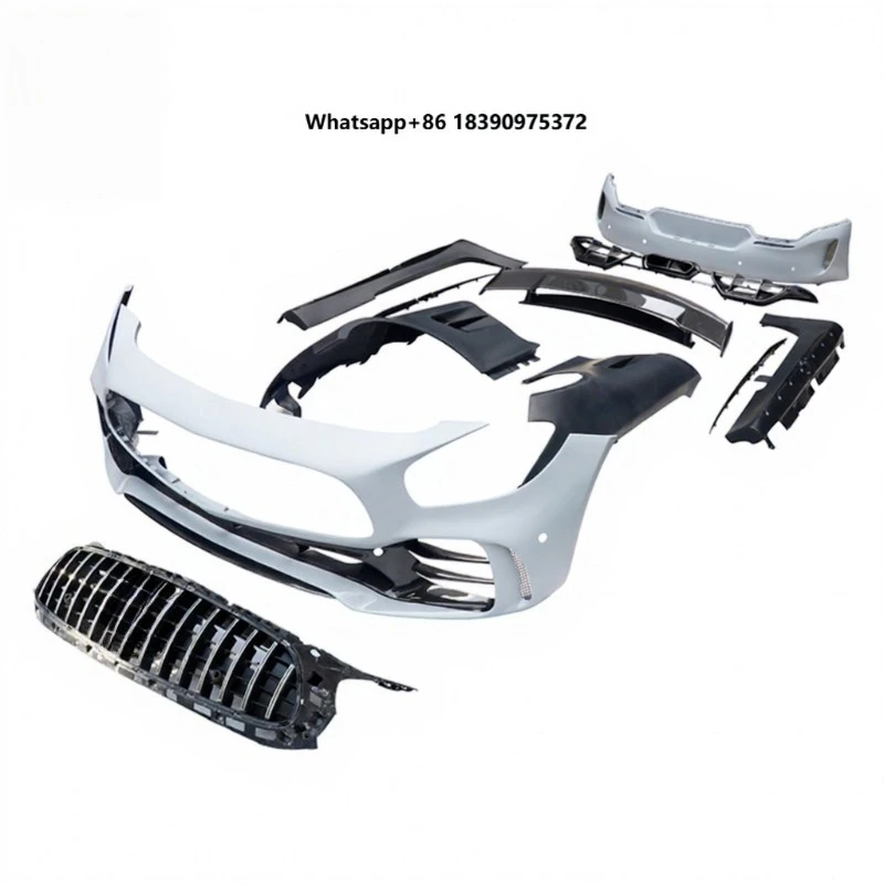 High Quality GTR Style Fiberglass Car Body Kit  GT Front Rear Bumper Fender Side Skirts Rear Spoiler Parts
