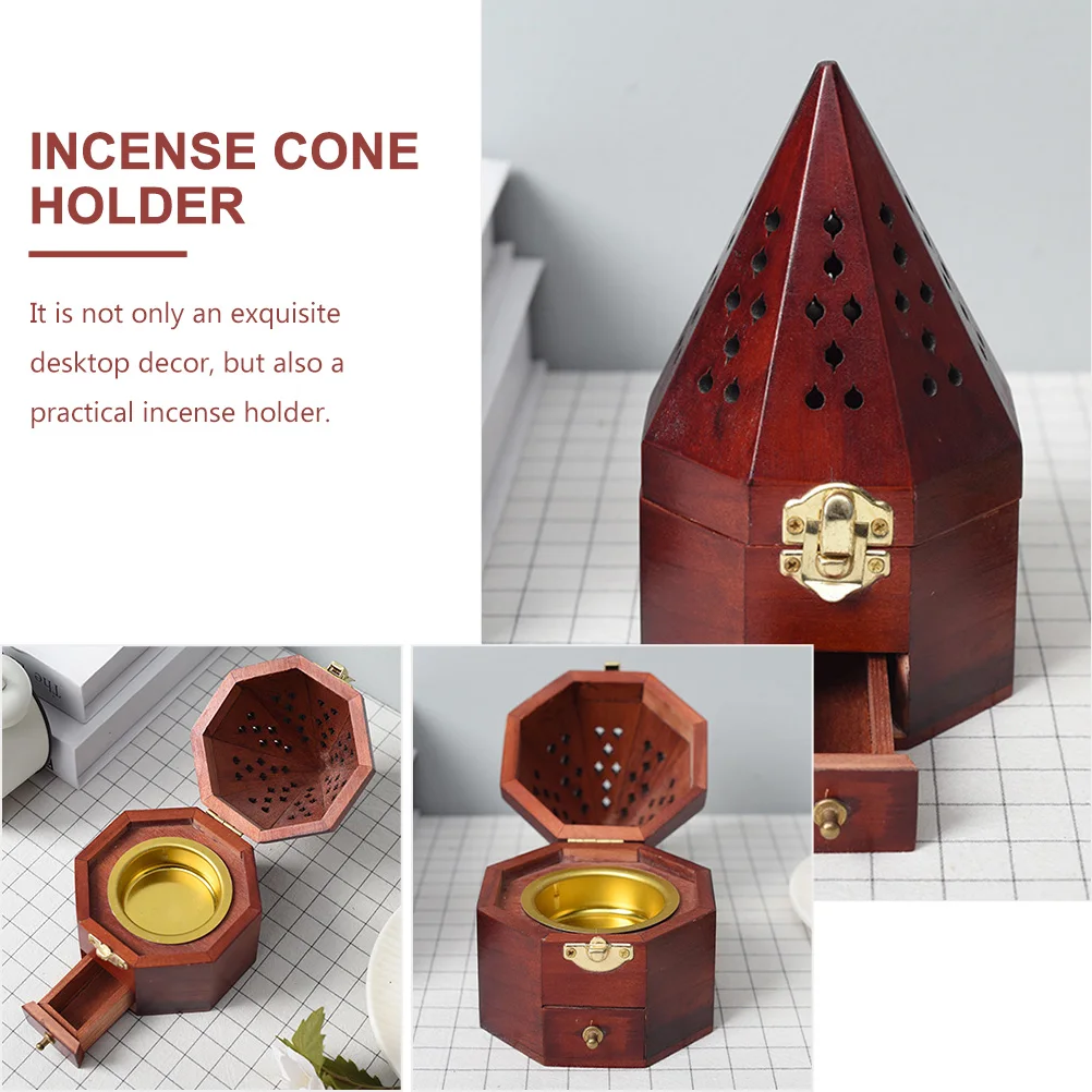 

Incense Burner Chinese Style Creative Aromatherapy Box Fragrance Sticks Holder Desktop Decorative Ornament Compact Size Fine
