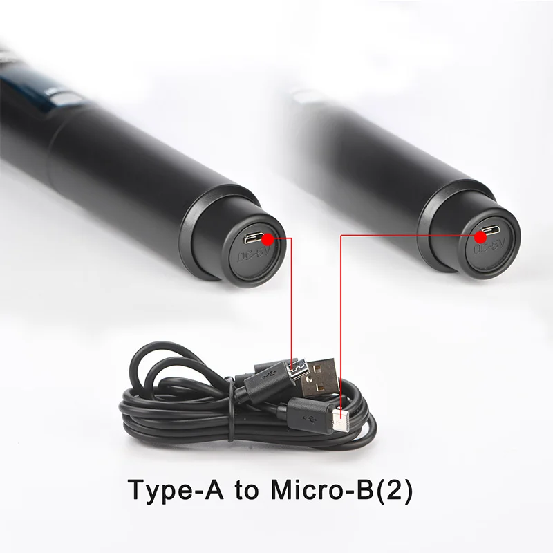 Freeboss Uhf Draadloze Microfoon 2*100 Kanalen Bluetooth Auto Scan Frequentie Functie 18650 Li-Batterij Dynamische Mic FB-UP2