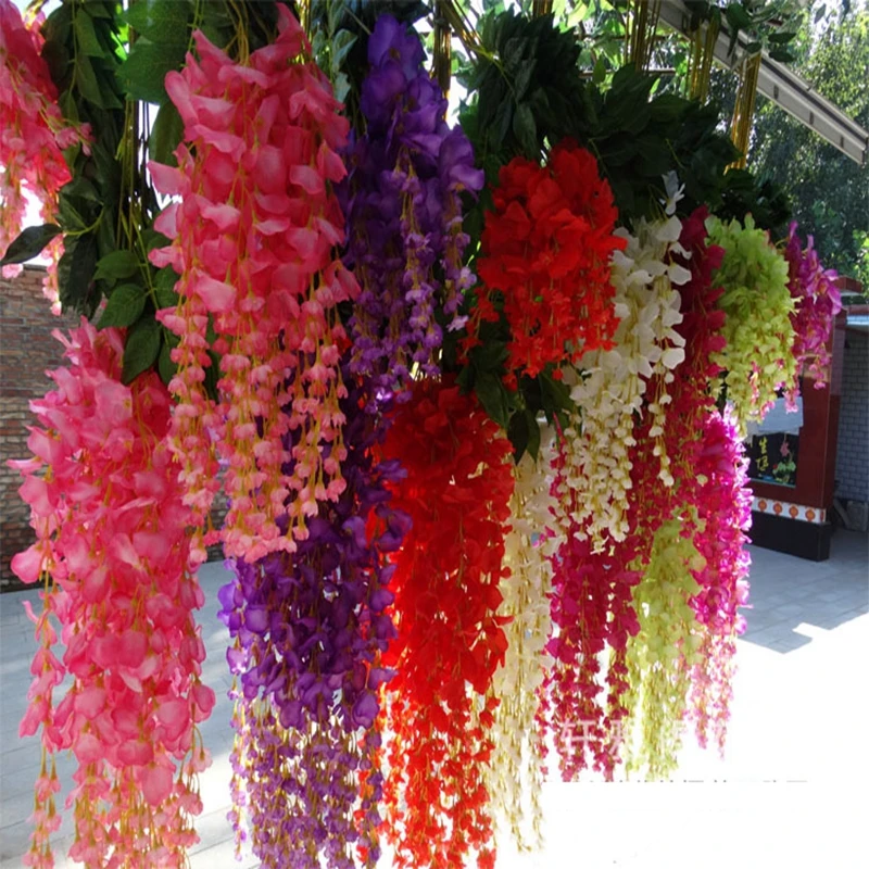 

Intergards wisteria artificial flower bean rattan flower vine plastic flower artificial plants .christmas decorations for home