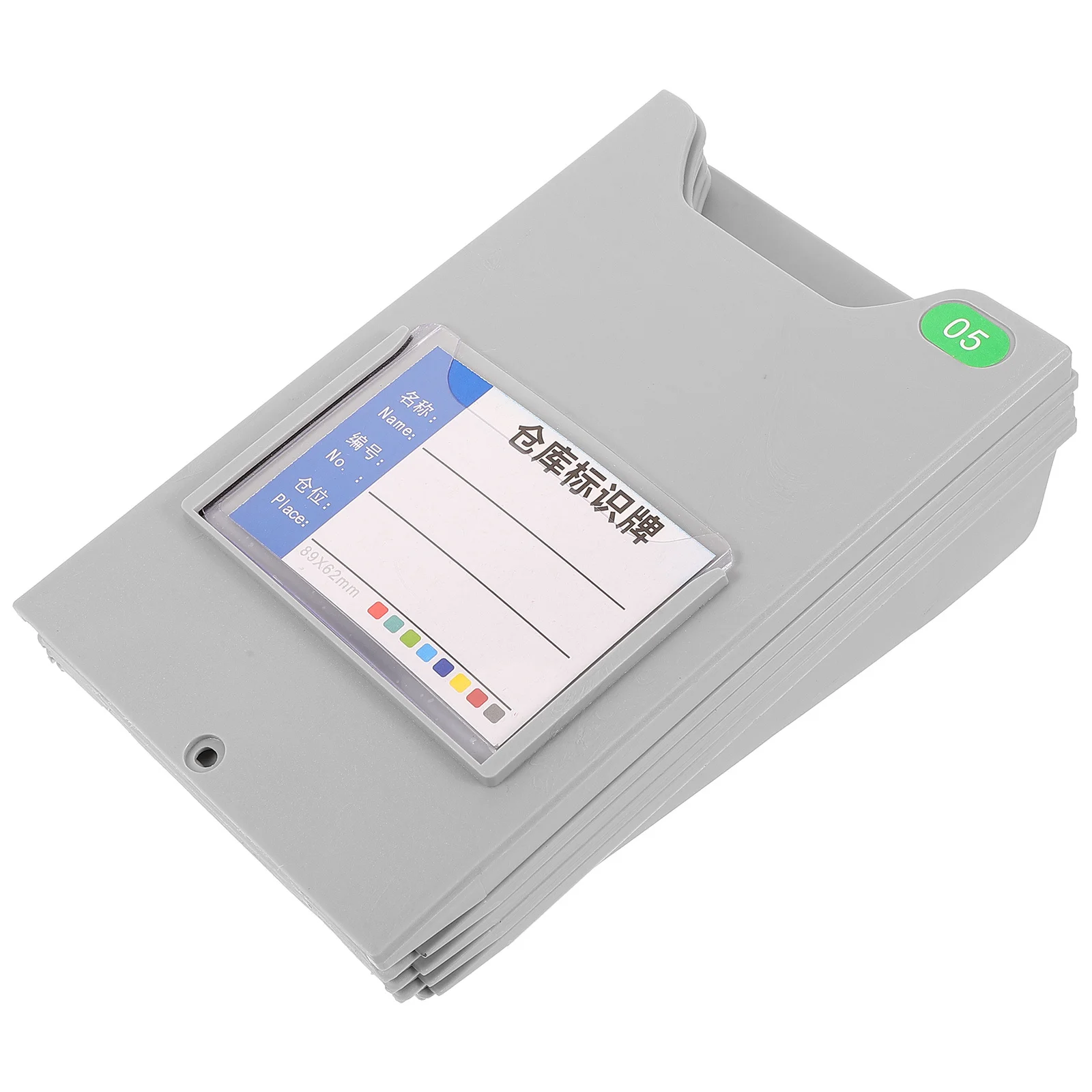 Material Card Holder For Warehouse Office Storage Rack Saving Plastic Document Organizer Time Card Wall