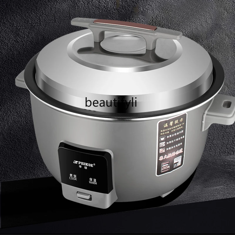 Rice Cooker Commercial Large Capacity 10 Liters 8-20-30 People Canteen Hotel Household Old Rice Cooker