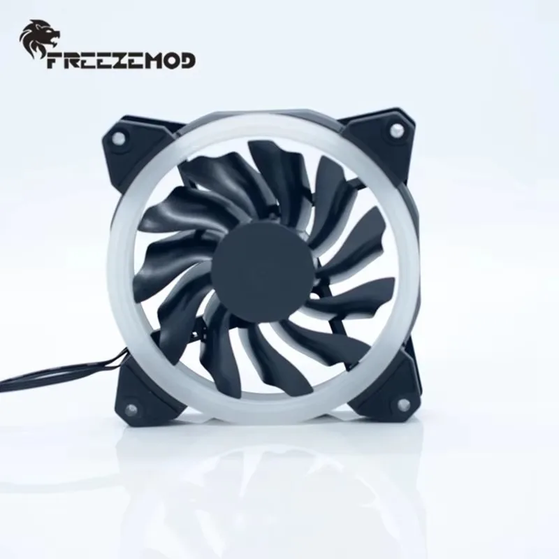FREEZEMOD Eclipse RGB fansupports AURA synchronous 12CM hydraulic bearing ROHS certification. FAN-L19-1