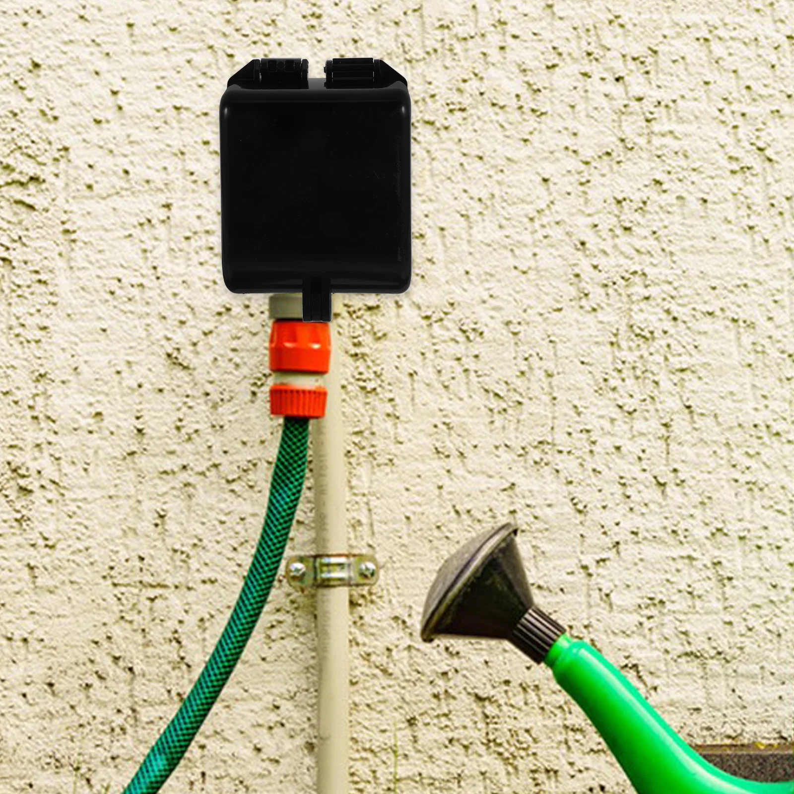 

Outdoor Spigot Lock Anti-Theft Waterproof Cover Secure Garden Hose Lock Key Access Theft Protection Outdoor Faucets Protector