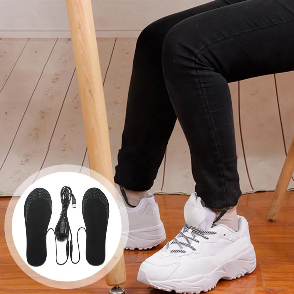Low-voltage Heating Insoles Electric Insoles with Temperature Control Usb Rechargeable Foot Warmers Reusable Heating for Adults