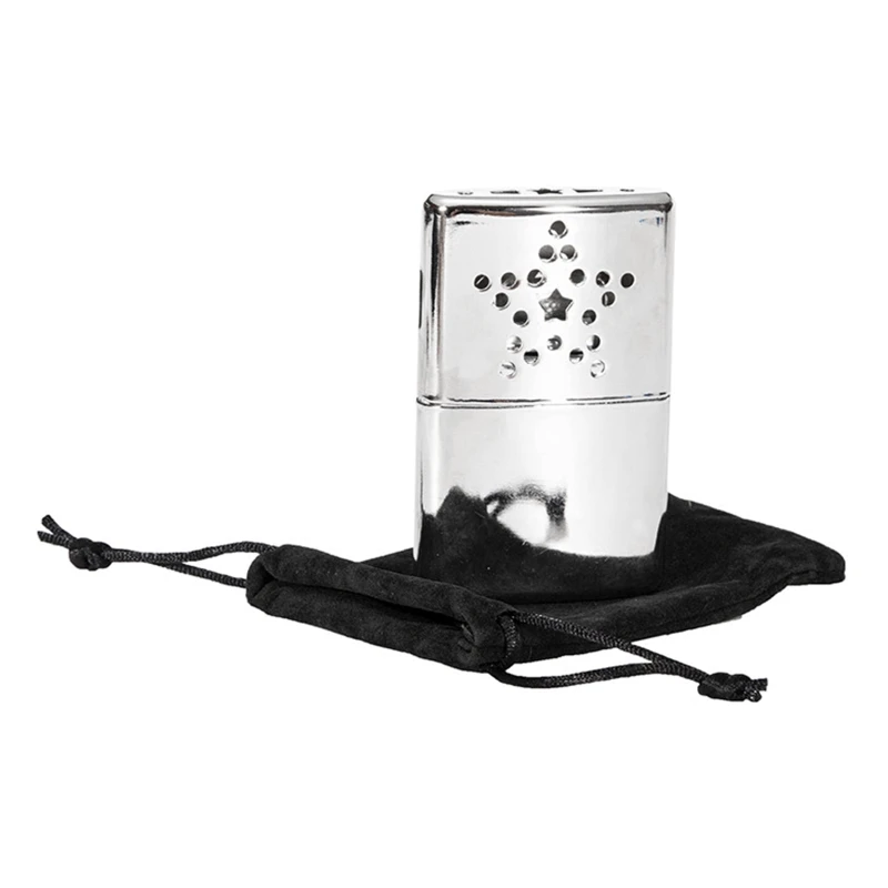 Draagbare Navulbare Handwarmers Herbruikbare Zakverwarmer Handverwarmers Met Flanellen Tas Wintervisserij Verwarmingsapparatuur