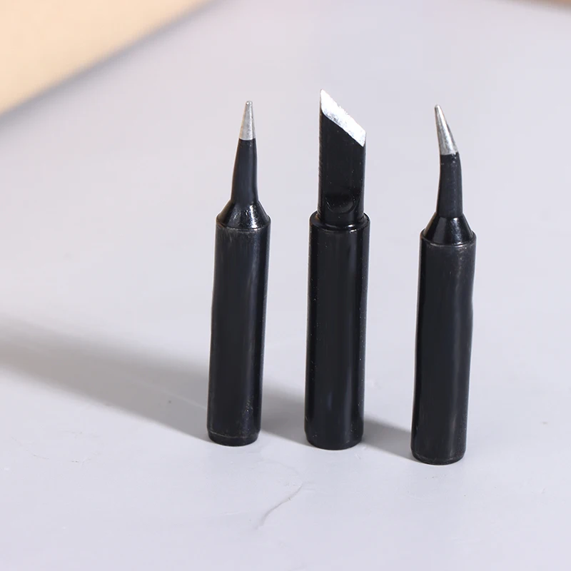 Pas uw lasstation aan met 5 stuks / pak 900M-T-I 900M-T-IS 900M-T-K ijzeren soldeerpunten in zwart koper